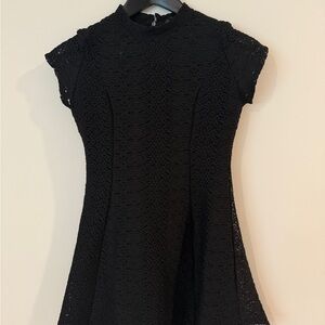 Elegant Black Lace Dress (Cheongsam looki